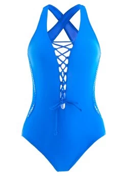 Mesh Royal Blue One Piece Swimwear 6 Mesh Royal Blue One Piece Swimwear -Modlily 1698023594448103081