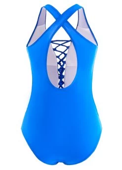 Mesh Royal Blue One Piece Swimwear 7 Mesh Royal Blue One Piece Swimwear -Modlily 1698113297972891721