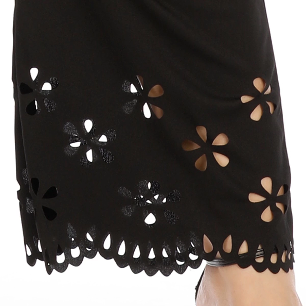 Plus Size Pierced Elastic Waist Pants 4 Plus Size Pierced Elastic Waist Pants - Image 4