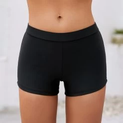 Polka Dot Double Layered Mesh Stitching Swimdress And Shorts -Modlily 261067 P 16115617704424