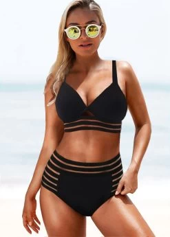 Sheer Mesh High Waisted Bikini Set -Modlily 266979 P 1615704948081