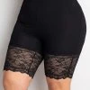 Plus Size Lace Stitching High Waisted Legging