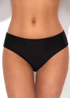 Low Waist Black Bikini Bottom For Women 10 Low Waist Black Bikini Bottom For Women -Modlily 288528 P 16371429449104
