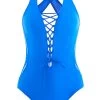 Mesh Royal Blue One Piece Swimwear