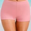 Mid Waisted Light Pink Swimwear Shorts
