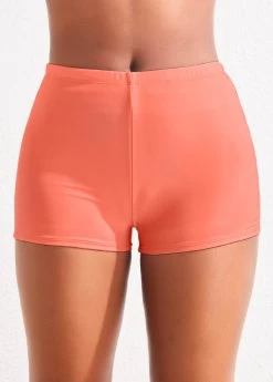 Mid Waisted Pink Swimwear Shorts