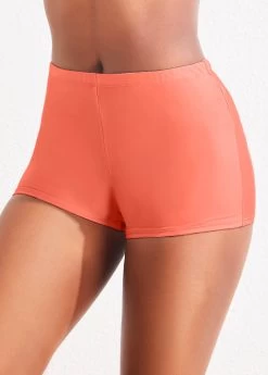 Mid Waisted Pink Swimwear Shorts 5 Mid Waisted Pink Swimwear Shorts -Modlily 319914 P 16738684289722