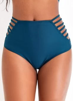 Criss Cross Turquoise Double Straps Bikini Set 8 Criss Cross Turquoise Double Straps Bikini Set -Modlily 320166 P 16718813907520