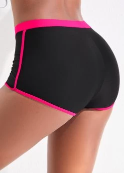 Hollow Criss Cross Hot Pink Bikini Set -Modlily 322777 P 16722265985561