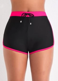 Hollow Criss Cross Hot Pink Bikini Set -Modlily 322777 P 16722265988530