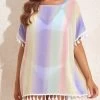 Tassel Ombre Multi Color Cover Up