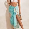 Tie Tribal Print Mint Green Sarong